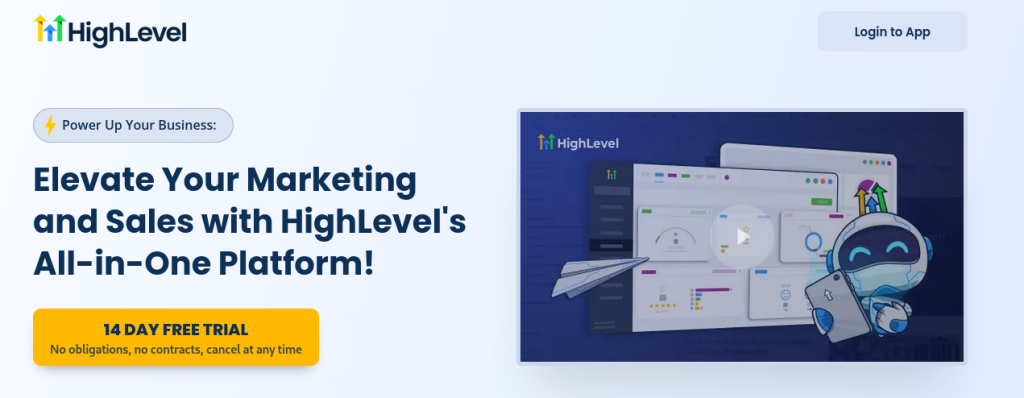GoHighLevel email marketing automation platform dashboard for coaches
